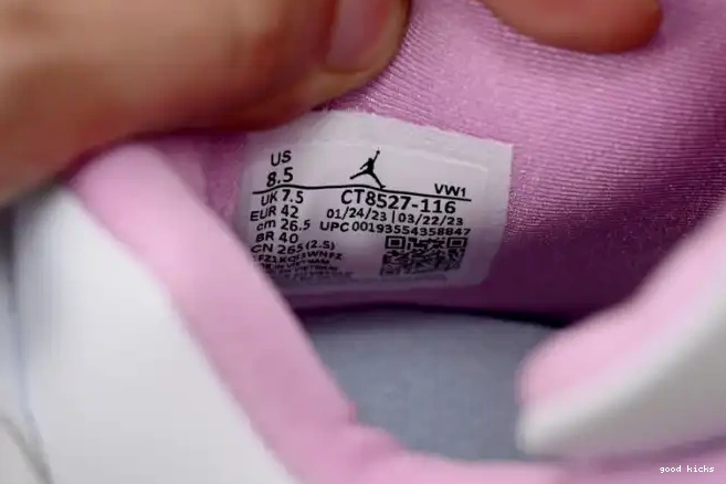 Rep CT8527-116 White 4 Jordan Pink Retro 0324